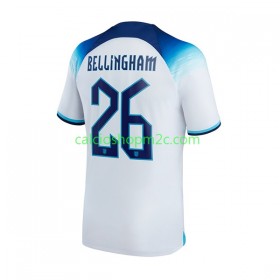 Inghilterra Bellingham 26 Maglia Prima World Cup 2022 Manica Corta